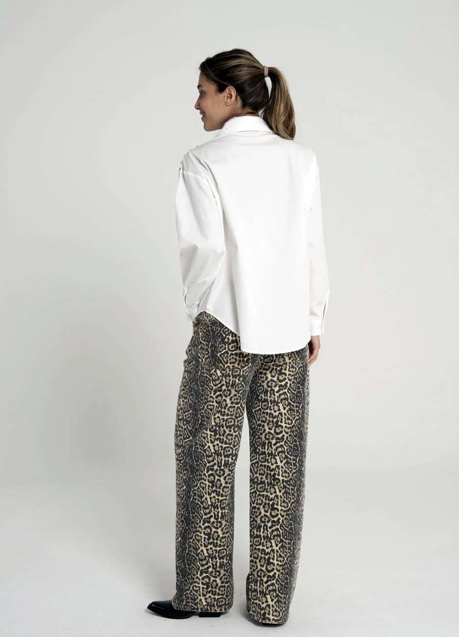 Camisa m/l con piedras 