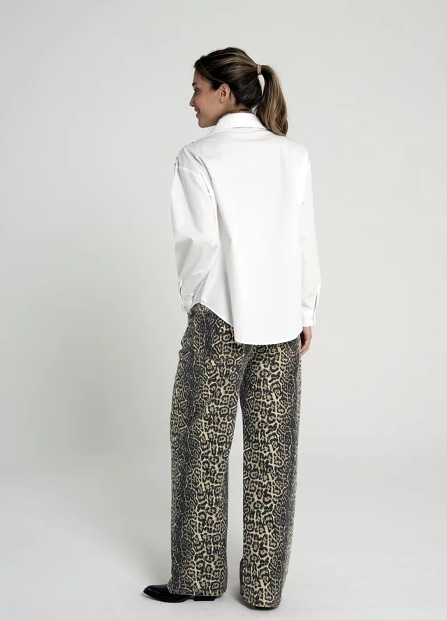 Camisa m/l con piedras 