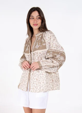 Camisola estampada bohemia  - Vista 2