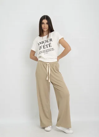 Palazzo waffle con tira gross - Vista 2