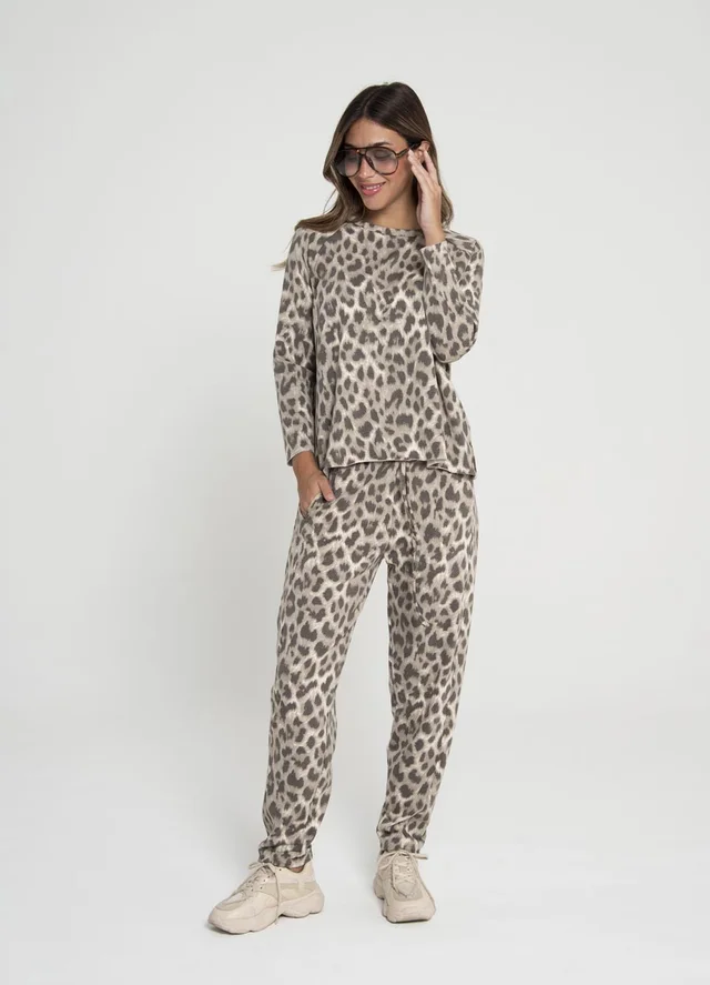 Babucha rustico batik/print con recorte 