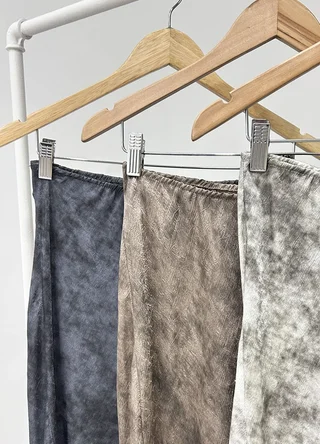Falda midi con puntilla  - Vista 6