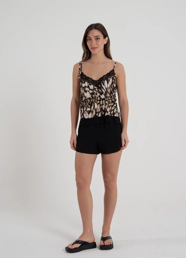 Short creppe al corte 
