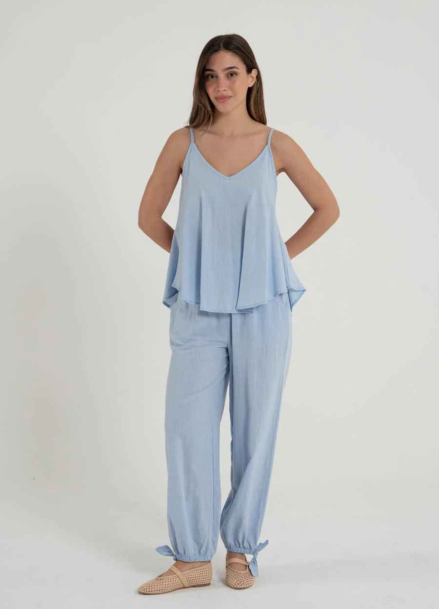 Musculosa gasa rustica para atar 