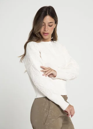 Saco bordado al tono  - Vista 2