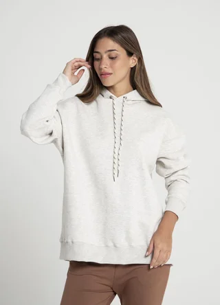 Buzo rustico frisa con capucha - Vista 2