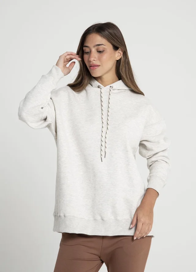 Buzo rustico frisa con capucha