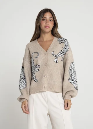 Cardigan leopardos  - Vista 3