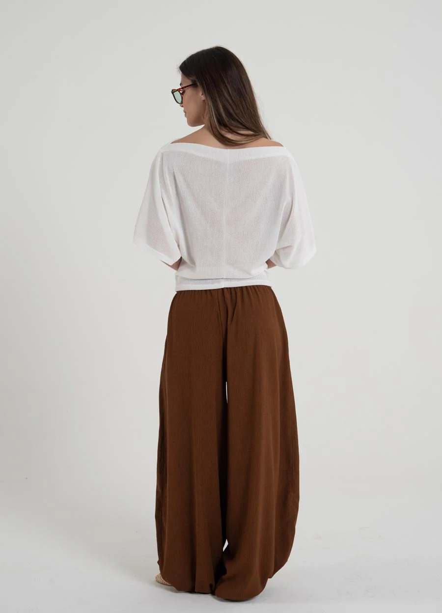 Pantalon balloon de crepe 