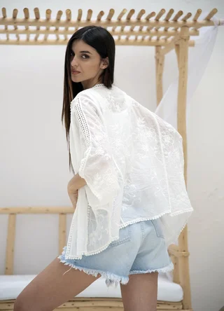 Kimono full bordado  - Vista 6