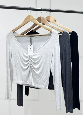 Remera m/larga morley con frunce  - Vista 4