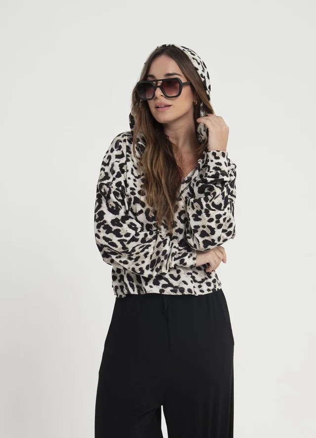 Buzo panal con capucha