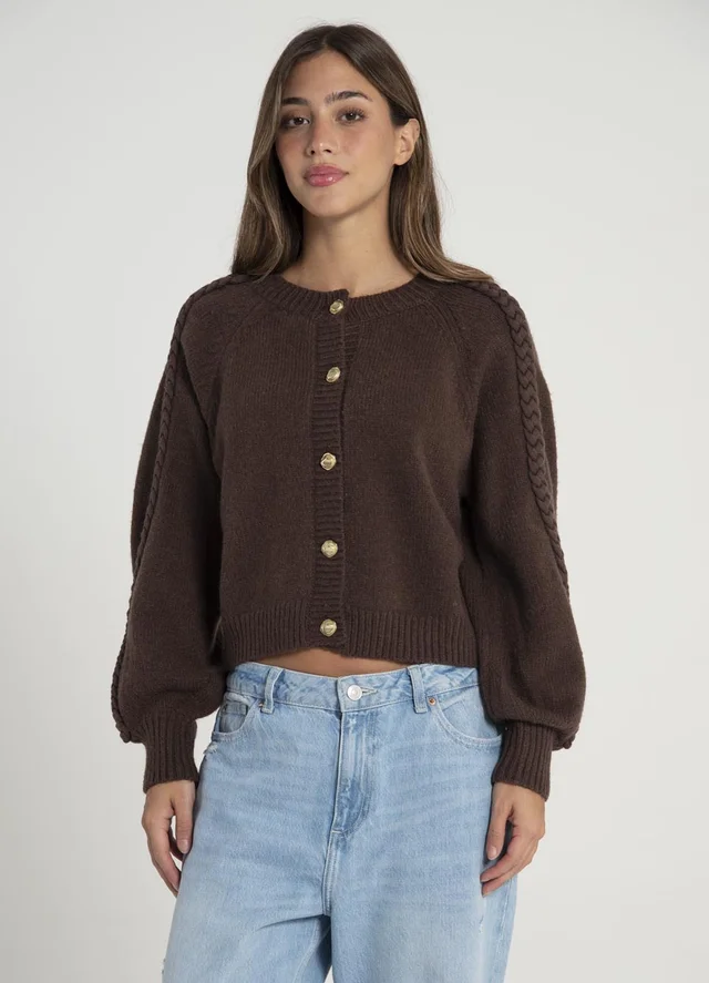 Saco tejido tenza en manga 