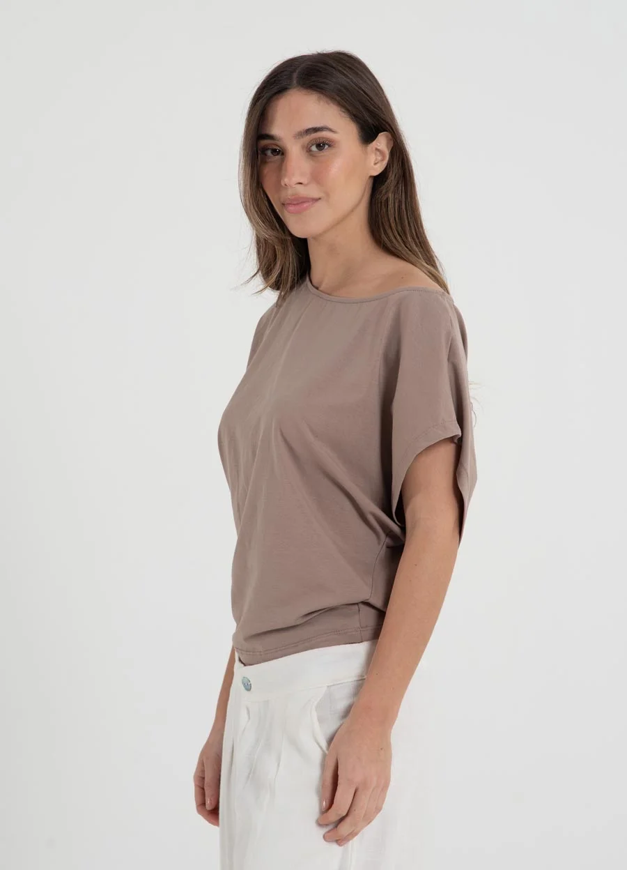 Remera jry spandex escote abierto 