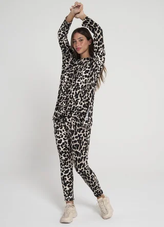 Babucha modal soft batik/print con dobladillo - Vista 4