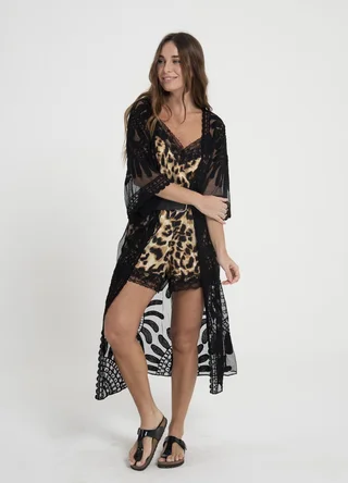 Short lencero con puntilla - Vista 4