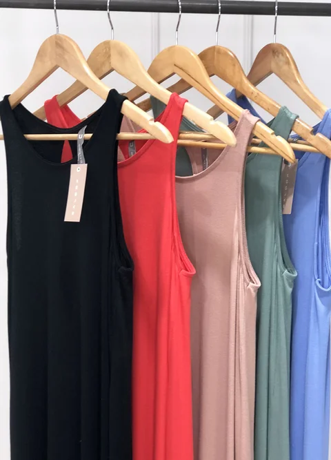 Vestido largo gota twister