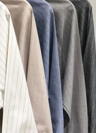 Pantalon sastrero lino rayado - Vista 6