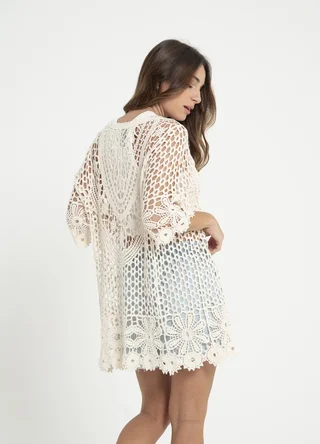 Kimono corto crochet - Vista 6