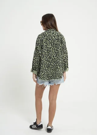 Chaqueta animal print - Vista 4