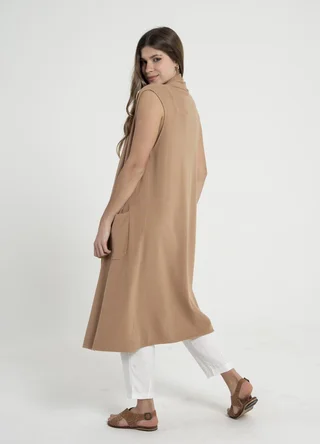 Saco sin mangas tejido - Vista 3