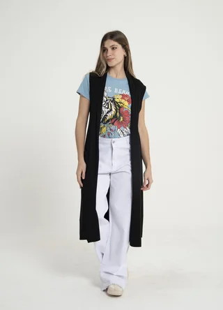 Saco sin mangas tejido - Vista 4