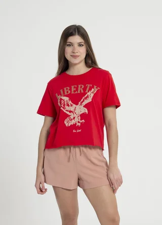 Remera LIBERTY al corte - Vista 3
