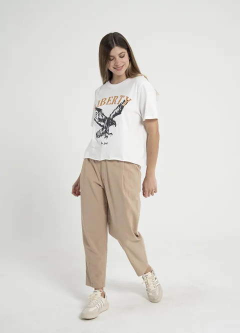 Remera LIBERTY al corte