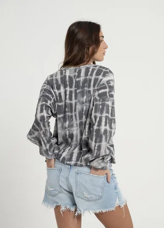 Buzo con bolsillo panal estampado - Vista 3