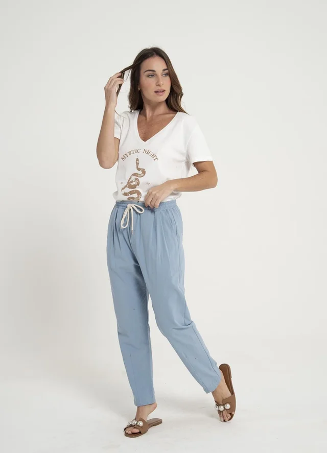 Slouchy de lino algodon