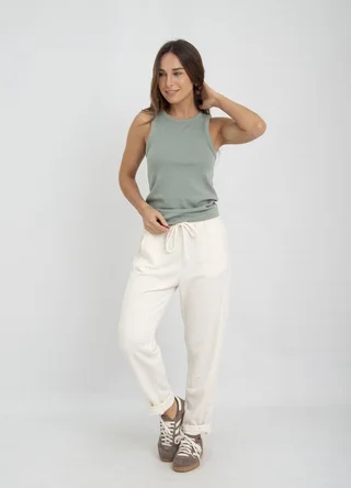 Babucha tejido rustico - Vista 4