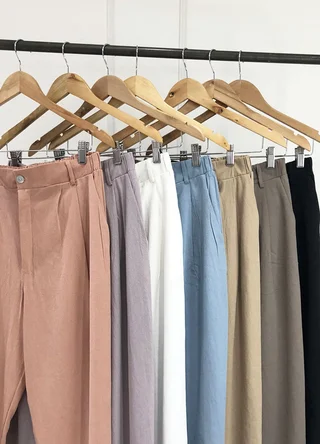 Slouchy lino algodon con boton - Vista 6