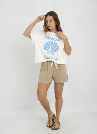 Short jersey flame con tajito - Vista 1