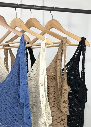 Musculosa crochet para atar - Vista 6