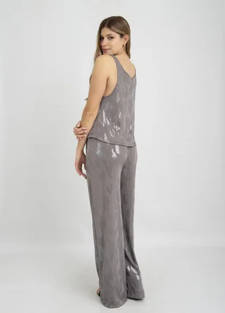 Musculosa campanita metalizada print - Vista 3