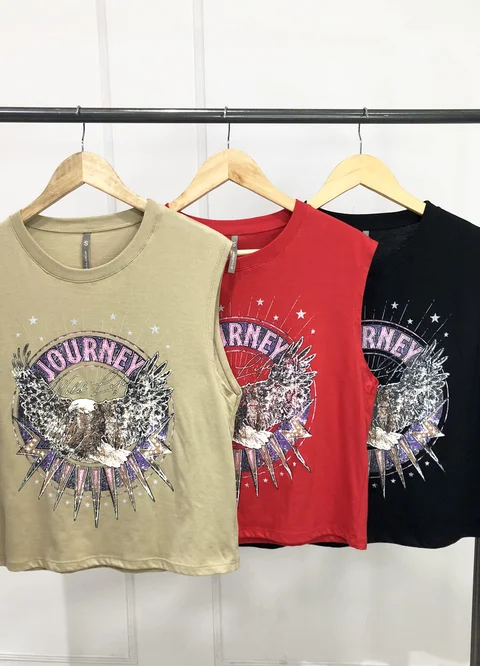 Remera JOURNEY sin mangas