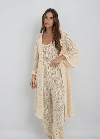 Kimono largo crochet - Vista 1