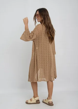 Kimono largo crochet - Vista 4