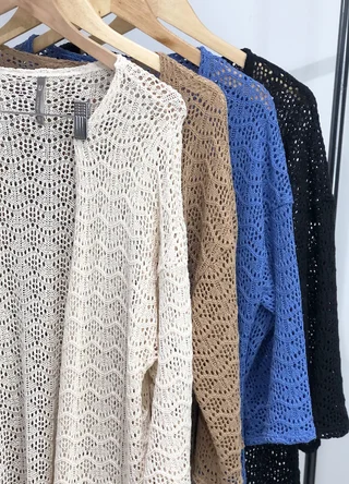 Kimono largo crochet - Vista 5