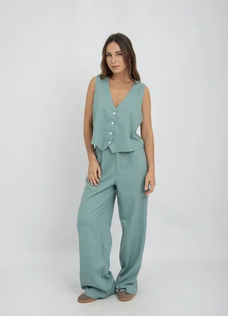 Pantalon lino - Vista 2