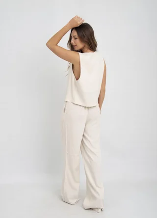 Pantalon lino - Vista 5