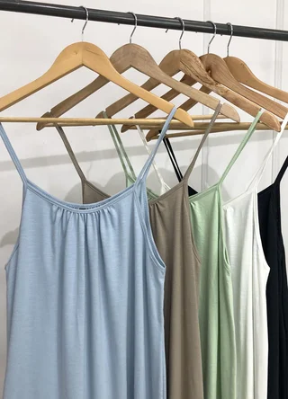 Vestido jersey flame con volado en  ruedo - Vista 5