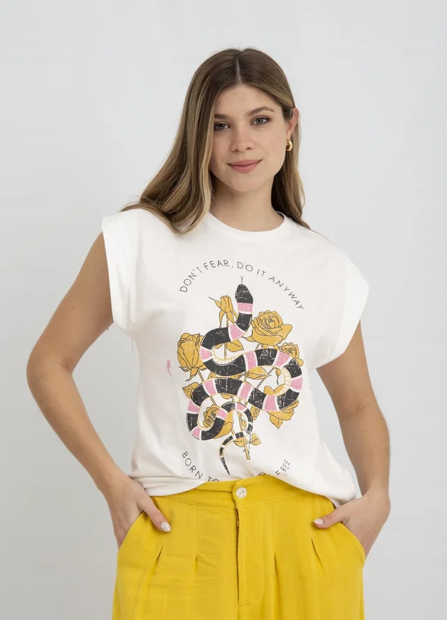 Remera DONT FEAR SERPIENTE