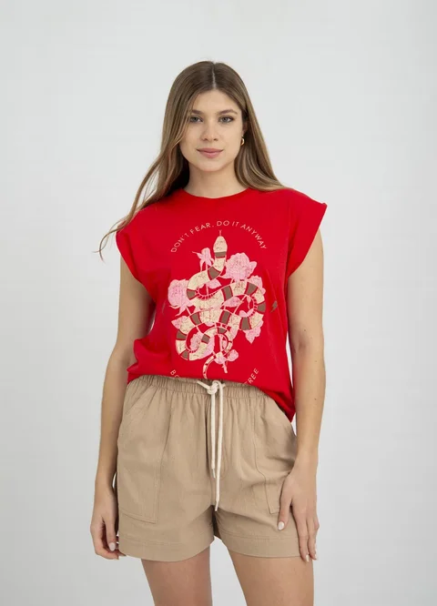 Remera DONT FEAR SERPIENTE