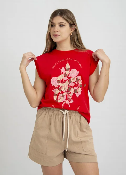 Remera DONT FEAR SERPIENTE