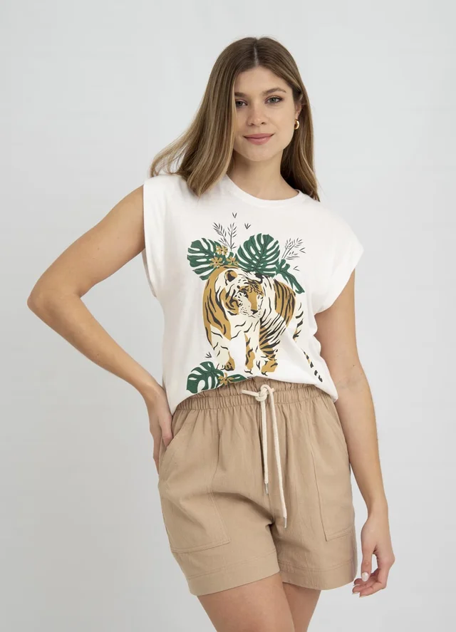 Remera TIGRE HOJAS