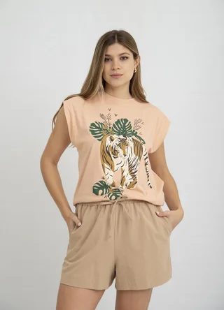 Remera TIGRE HOJAS - Vista 5