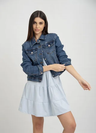 Campera clasica denim elastizado - Vista 2