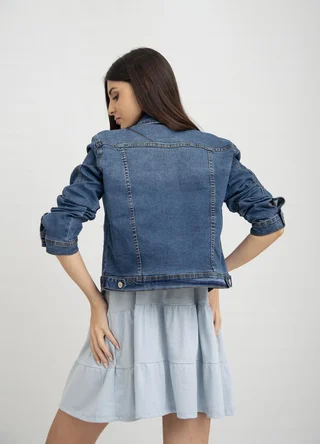 Campera clasica denim elastizado - Vista 3