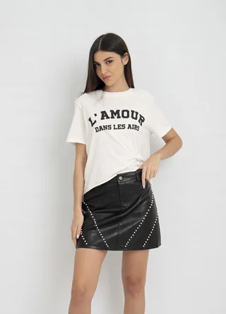 Mini eco cuero con tachas - Vista 2